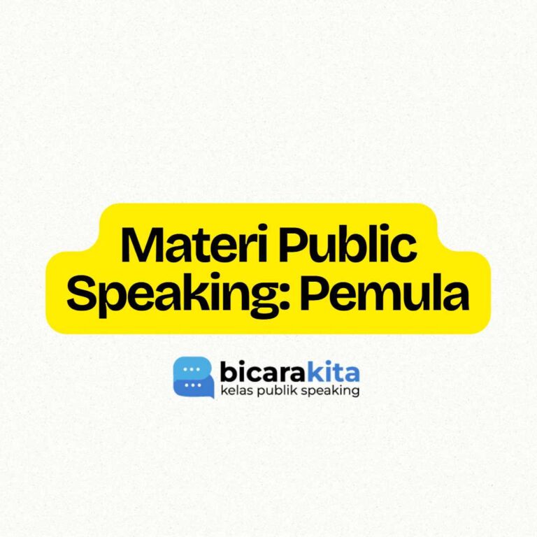 materi public speaking untuk pemula