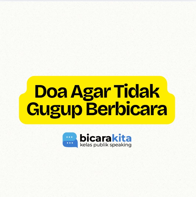 Doa Agar Tidak Gugup Berbicara